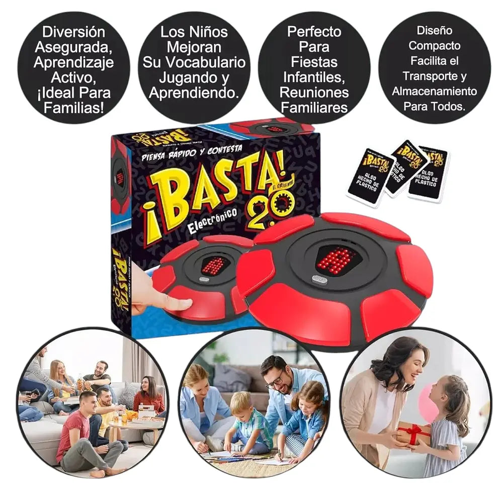 🧠🎉 ¡BASTA! 2.0 Electrónico – El Juego de Pensar Rápido y Divertirse en Grande