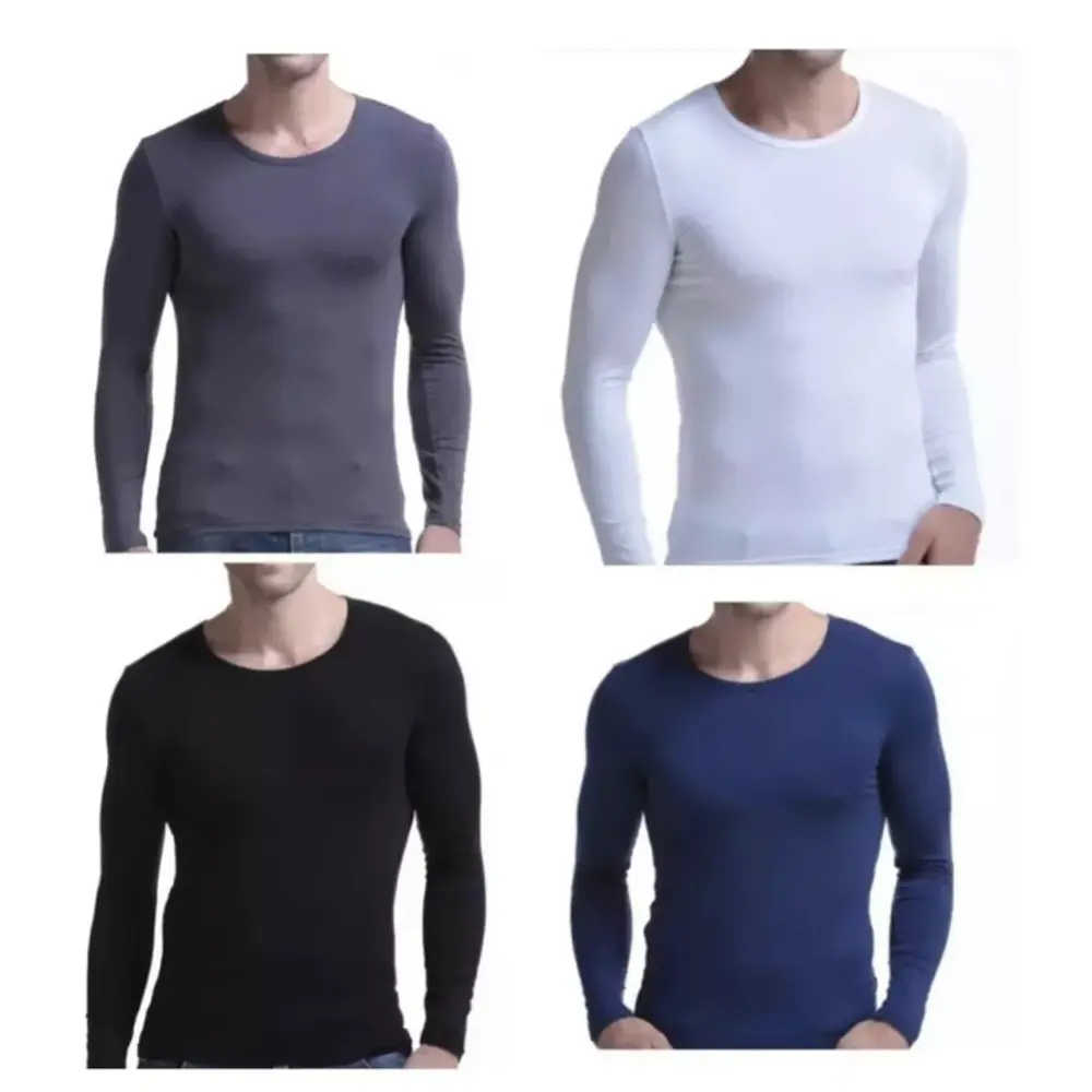 Camiseta Polar Hombre (Negro y azul)