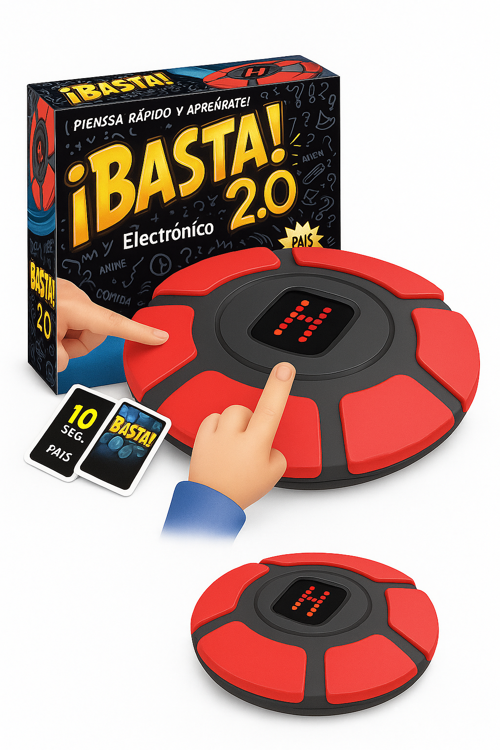 🧠🎉 ¡BASTA! 2.0 Electrónico – El Juego de Pensar Rápido y Divertirse en Grande