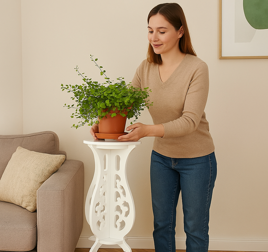 Mesita lateral para plantas