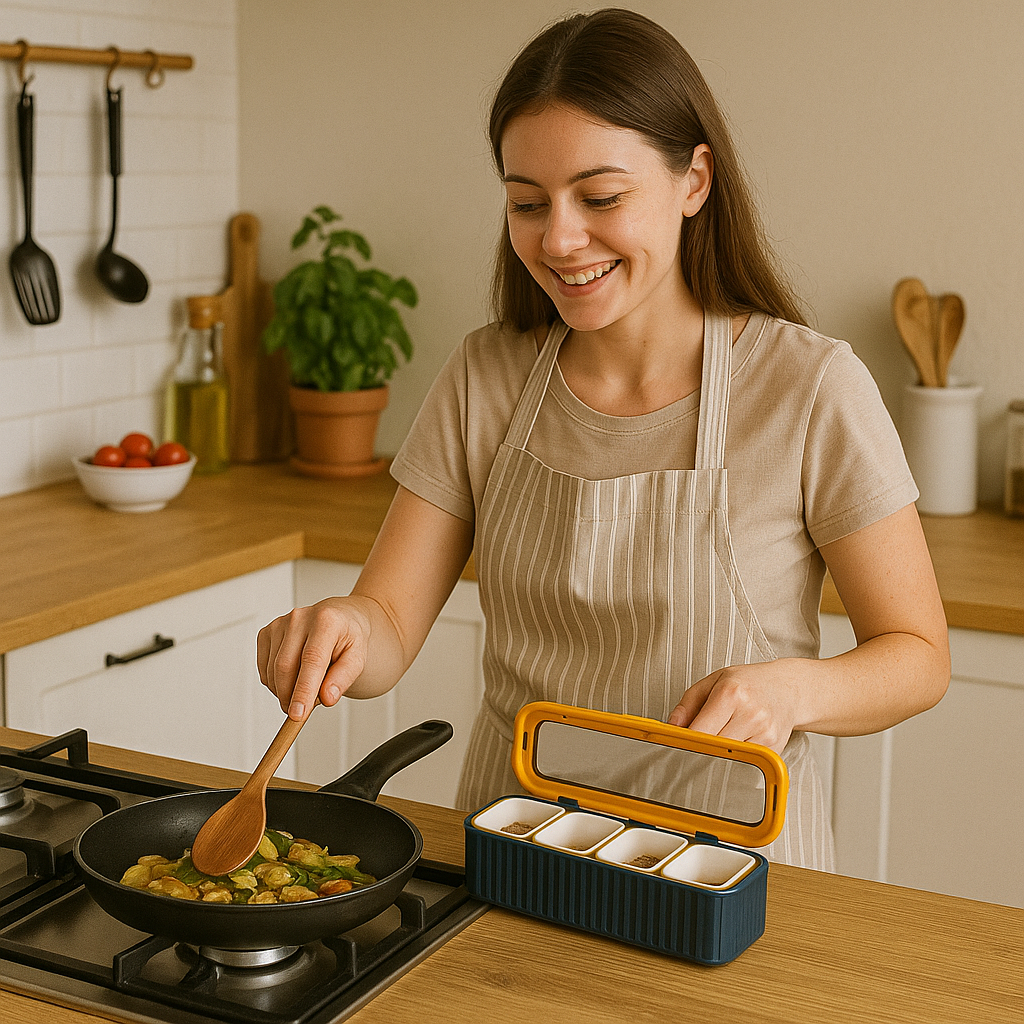 Especiero Condimentero Plástico ColoresTendencias_hogar_cocina_electronica