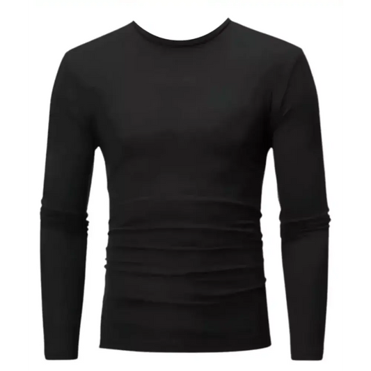 Camiseta Polar Hombre (Negro y azul)