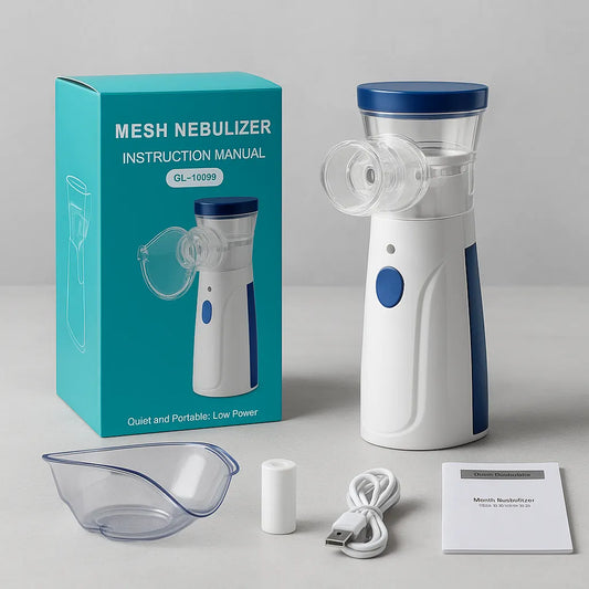 Nebulizador Portátil – Inhalador Médico Compacto y Silencioso para Asma y Alergias