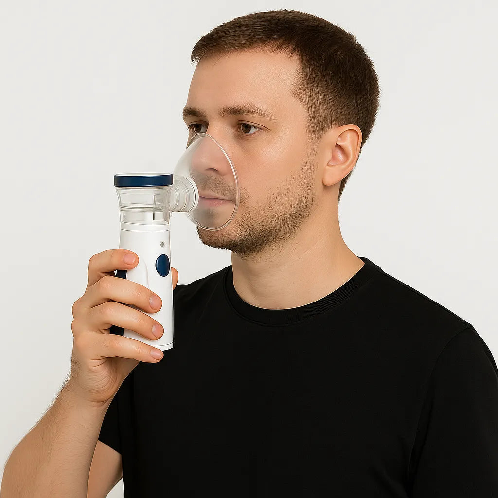 Nebulizador Portátil – Inhalador Médico Compacto y Silencioso para Asma y Alergias