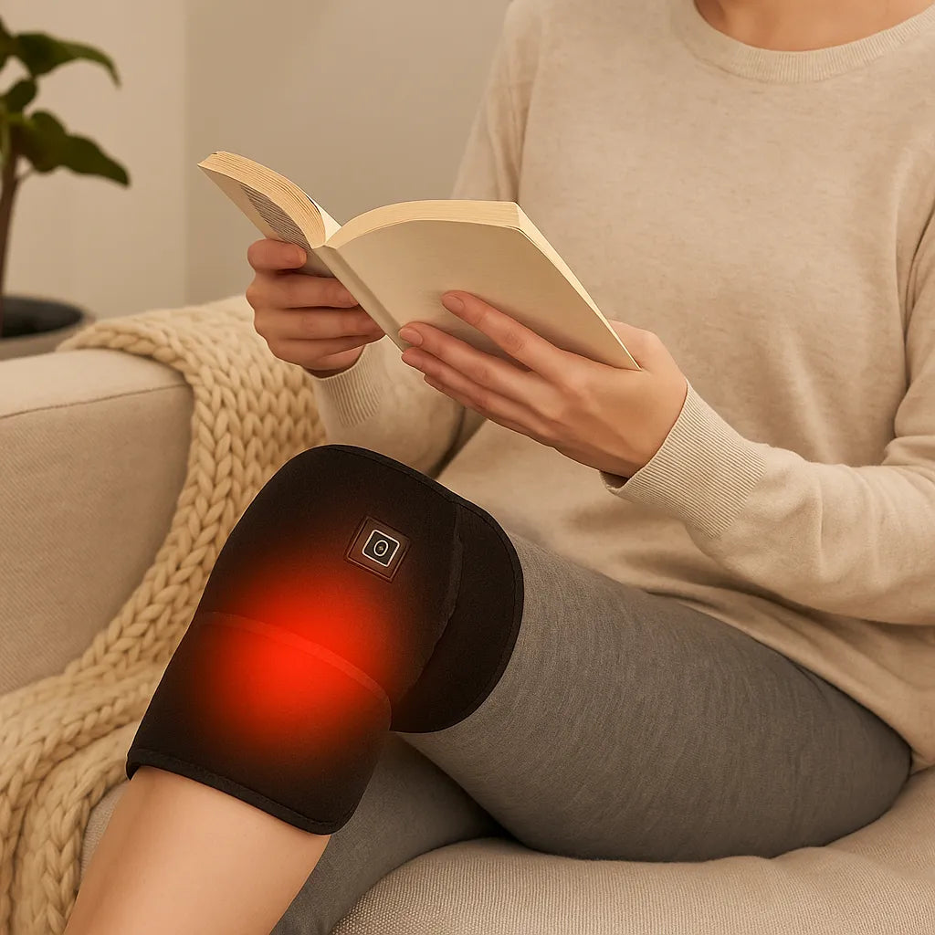 Rodillera Térmica Eléctrica para Dolor de Rodilla – Calefacción USB y Soporte Ajustable