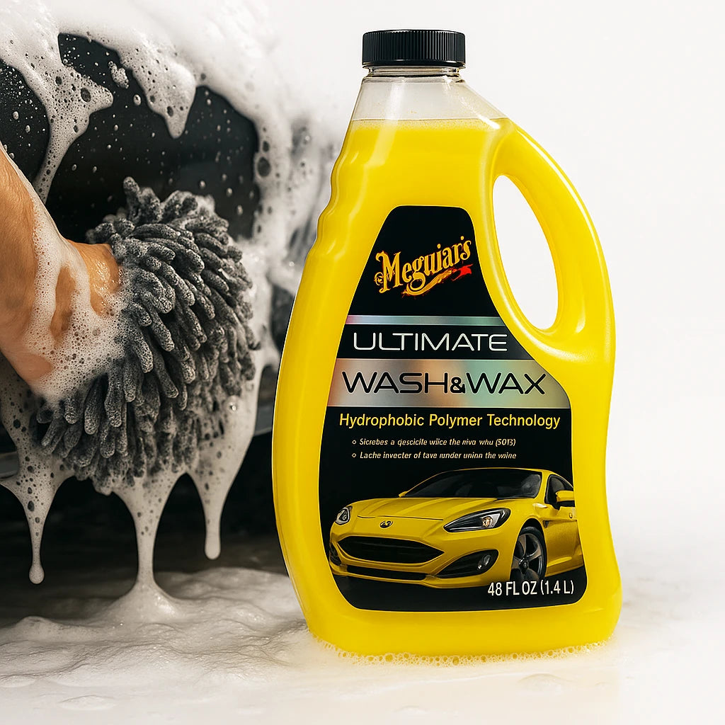 Shampoo Meguiar's Ultimate Wash & Wax 1.4L Para Auto | Brillo y Protección Premium con cera